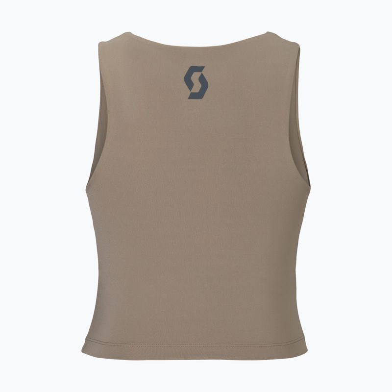 Endurance Crop training top toast beige 2