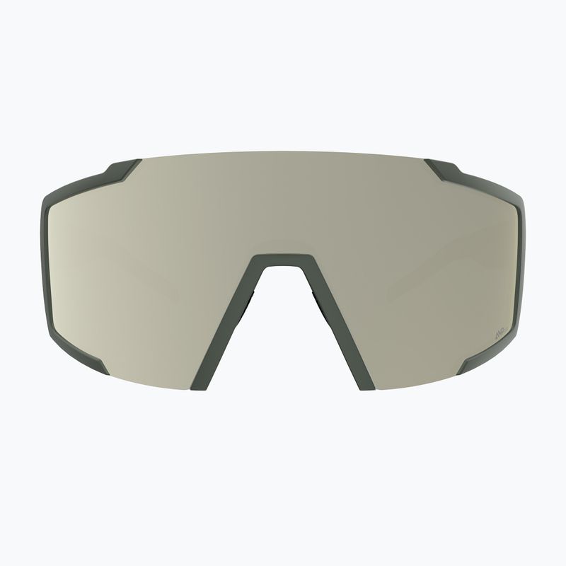 Sunglasses SCOTT Shield khaki green/amp white chrome 2