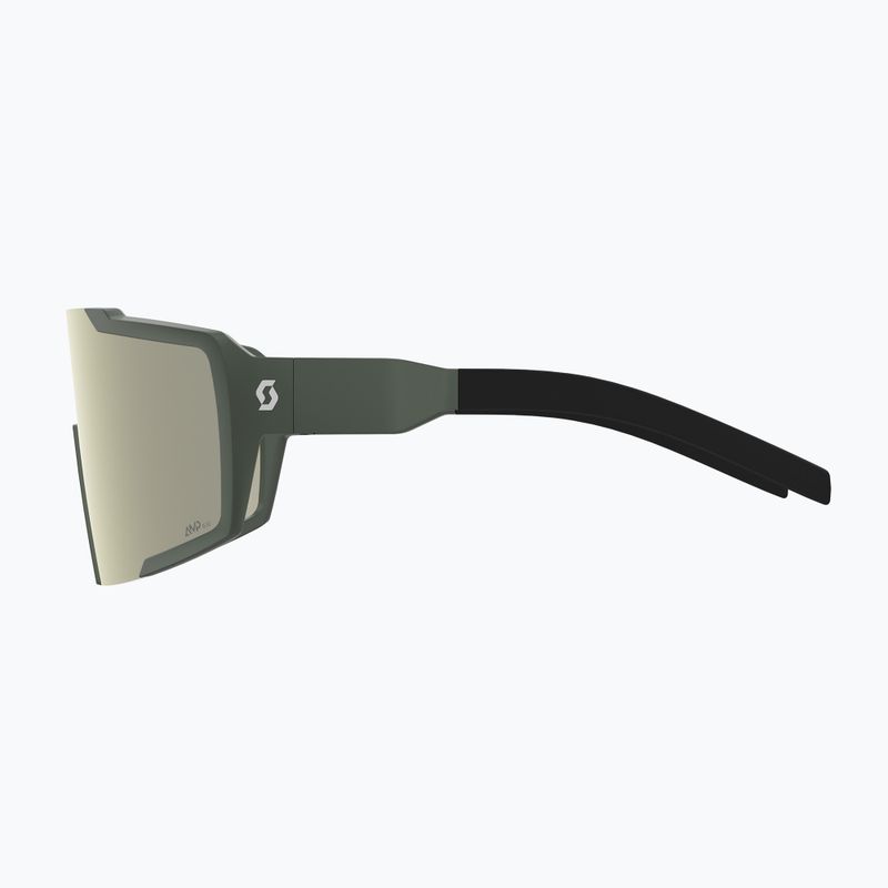 Sunglasses SCOTT Shield khaki green/amp white chrome 3