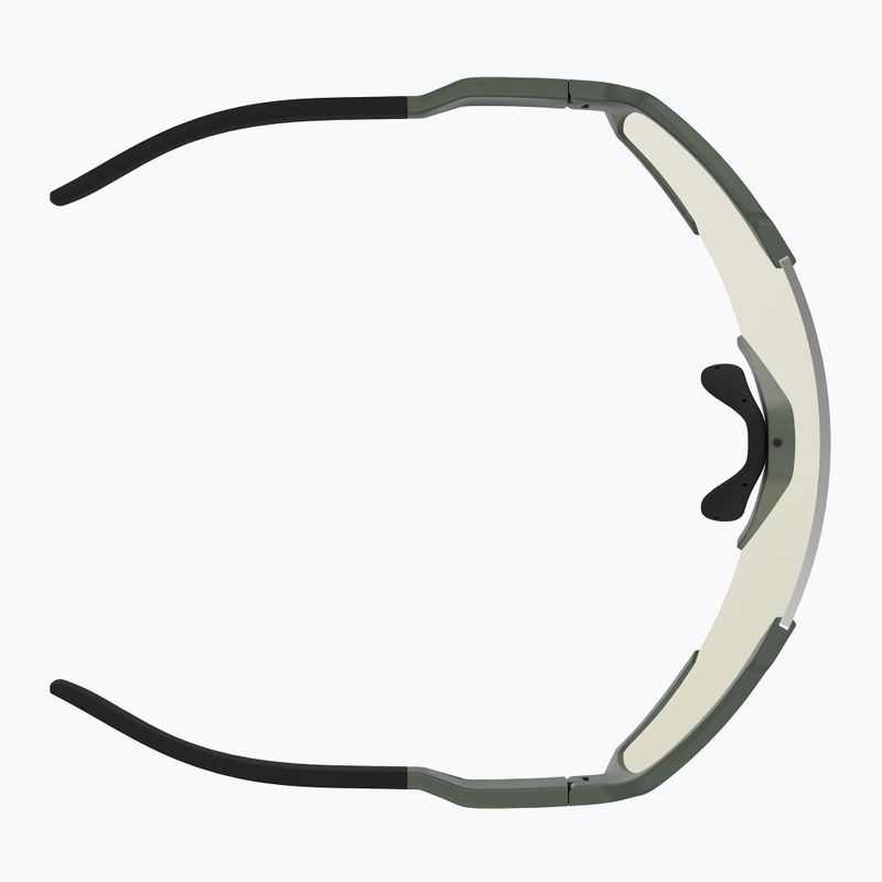 Sunglasses SCOTT Shield khaki green/amp white chrome 4