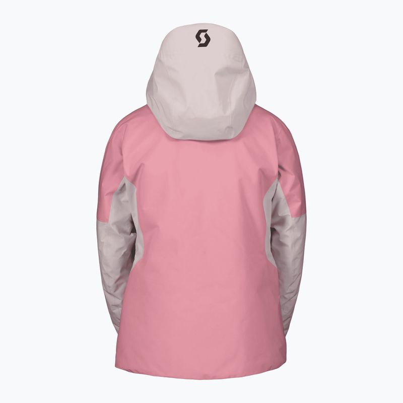 Women's ski jacket SCOTT Ultimate GTX wax pink/cocoa red 2