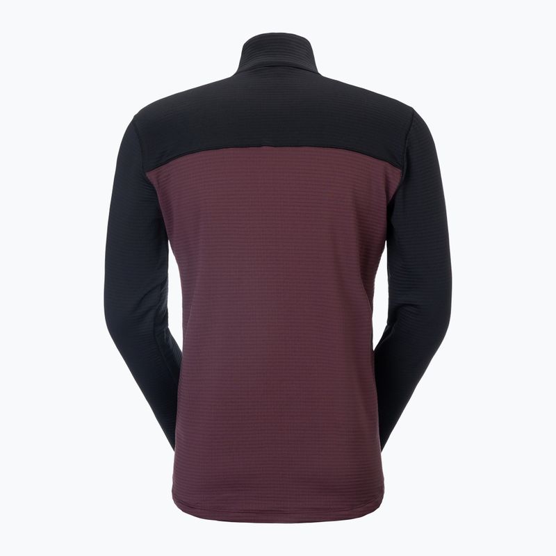 Men's fleece sweatshirt SCOTT Defined Light cocoa red/black 2