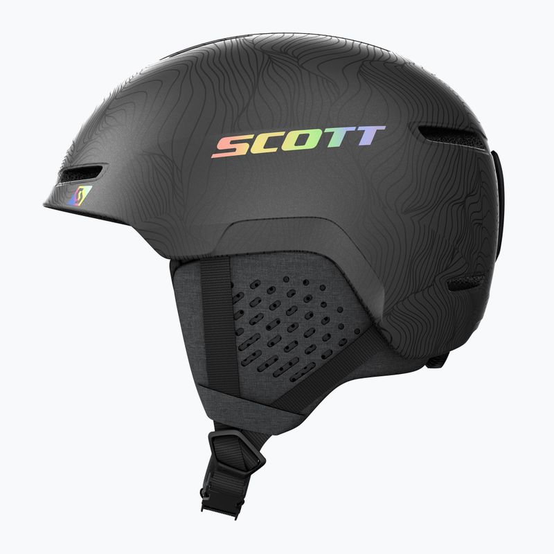 Ski helmet SCOTT Track granite black/holo silver 2