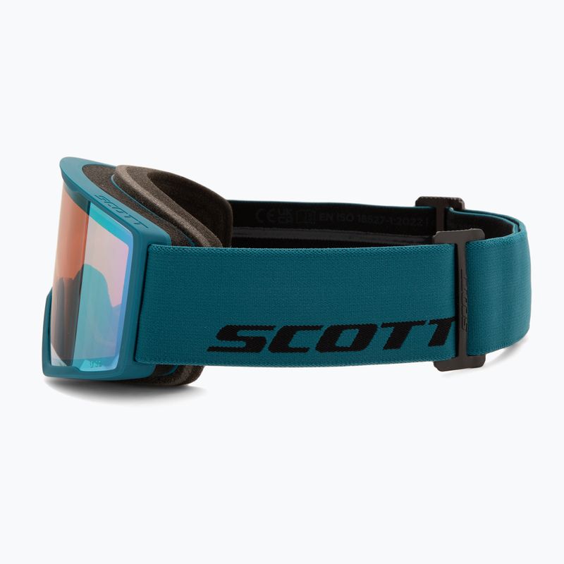 Ski goggles SCOTT Trace Pro petrol green/green chrome 4