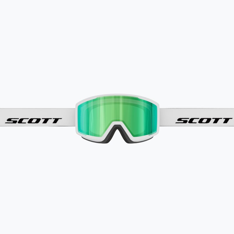 Ski goggles SCOTT Trace Pro Compact white/green chrome 3