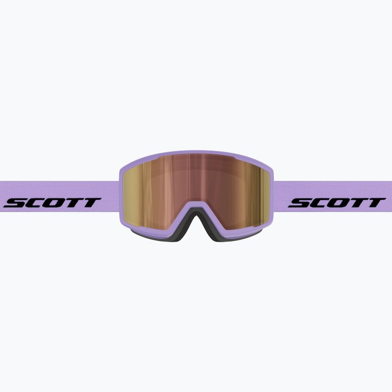 Ski goggles SCOTT Trace Pro Compact Light Sensitive S1-3 sherbet purple/black/amp ls cinnamon chrome 4