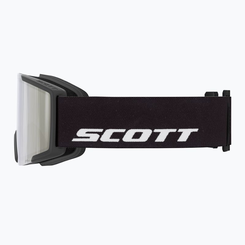 Ski goggles SCOTT Shield black/amp white chrome 2