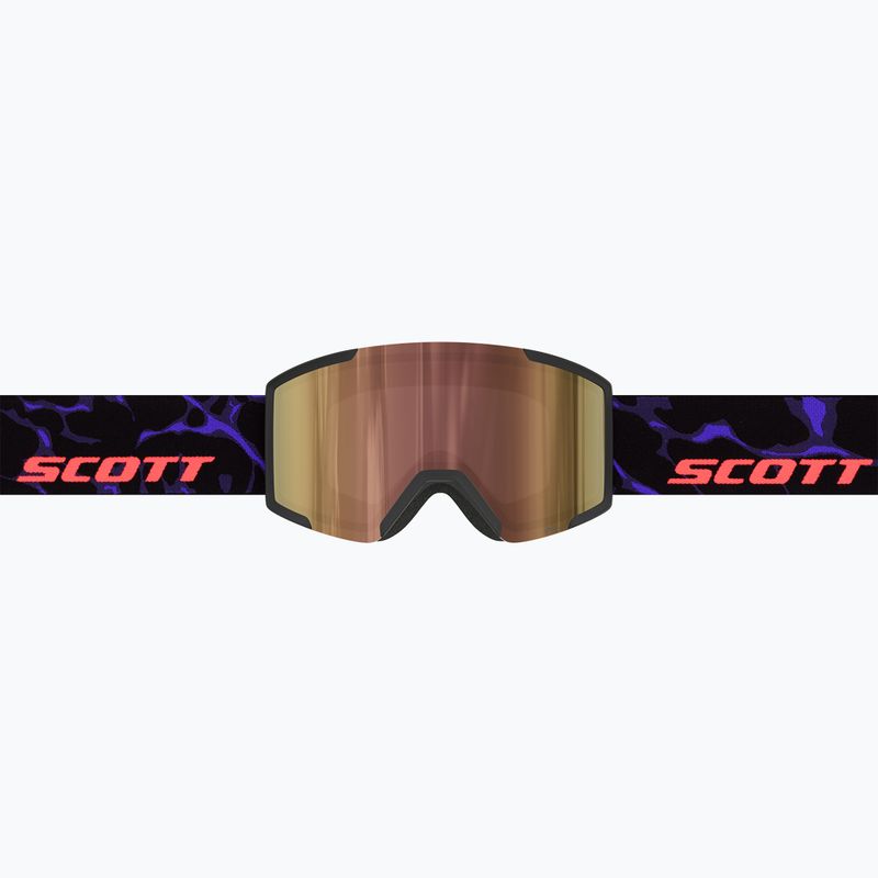 Ski goggles SCOTT Shield LS black/purple/cinnamon chrome 2