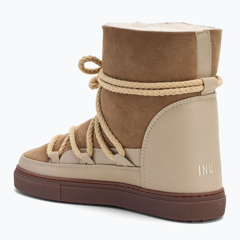 Women's INUIKII Classic Wedge beige snow boots 3