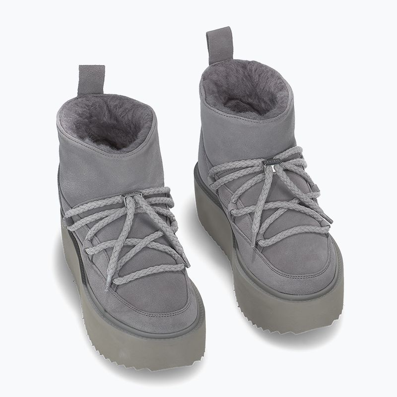 Women's INUIKII Classic Low Platform snow boots grey 3