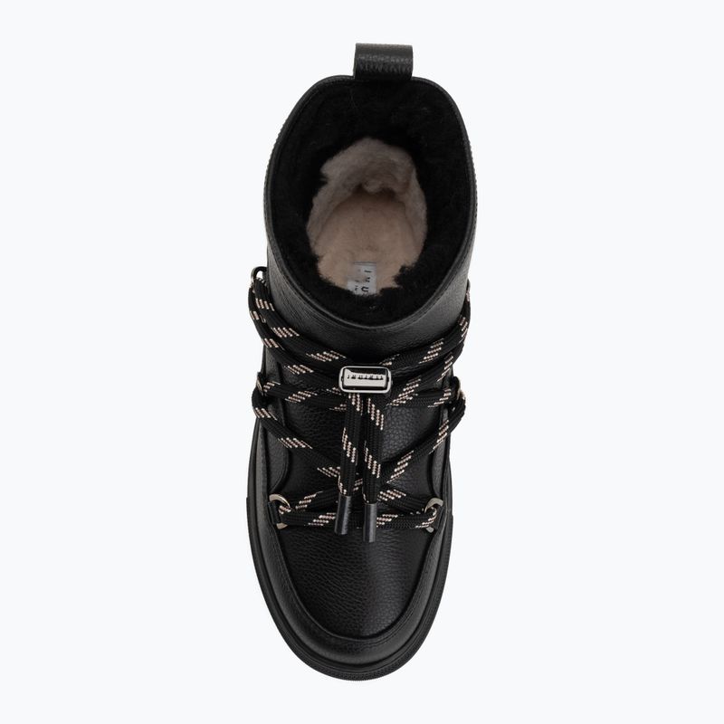 Women's snow boots INUIKII Full Leather Gloss black 5