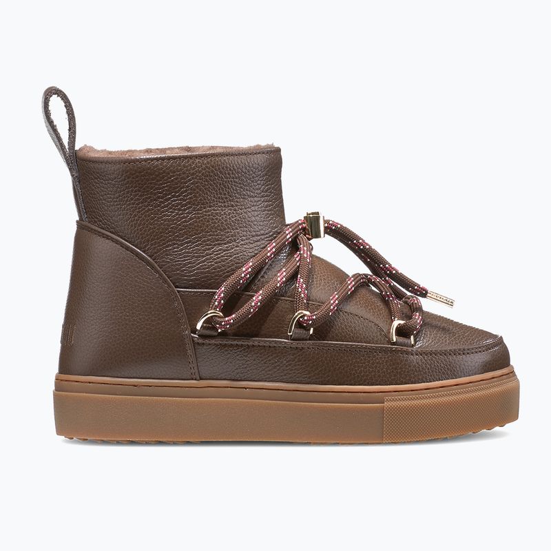 Women's snow boots INUIKII Full Leather Gloss brown 2