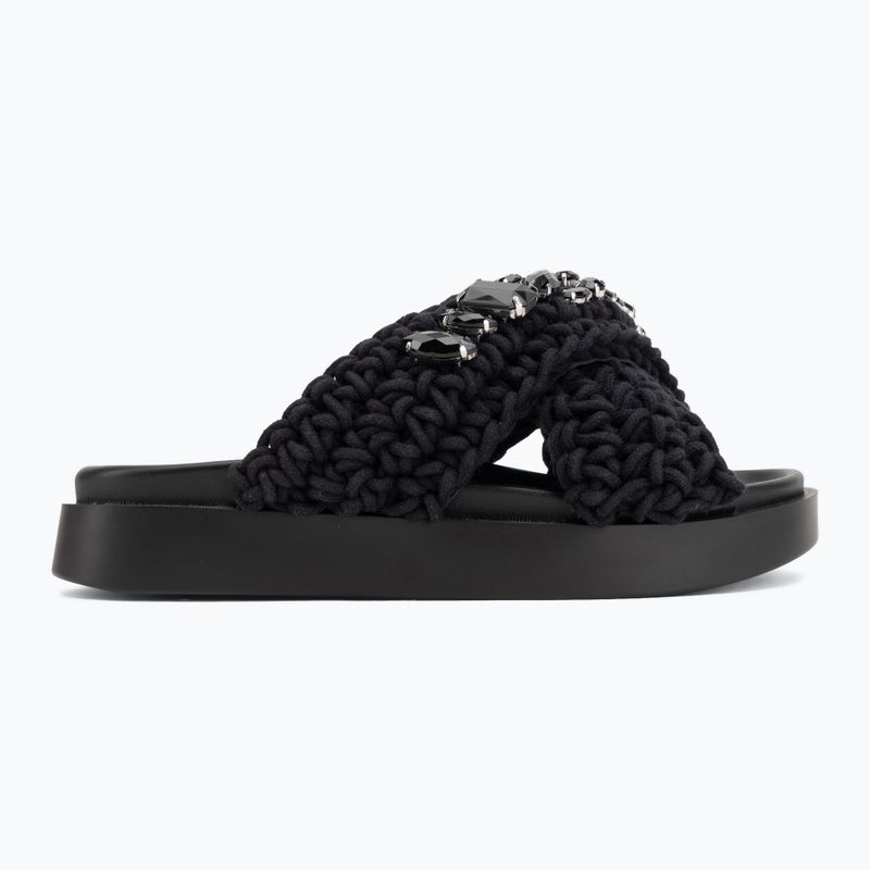 Women's slides INUIKII Woven Stones black 2