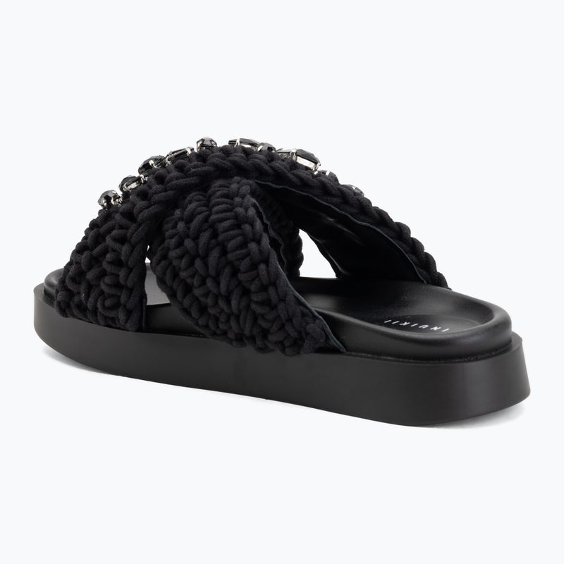Women's slides INUIKII Woven Stones black 3