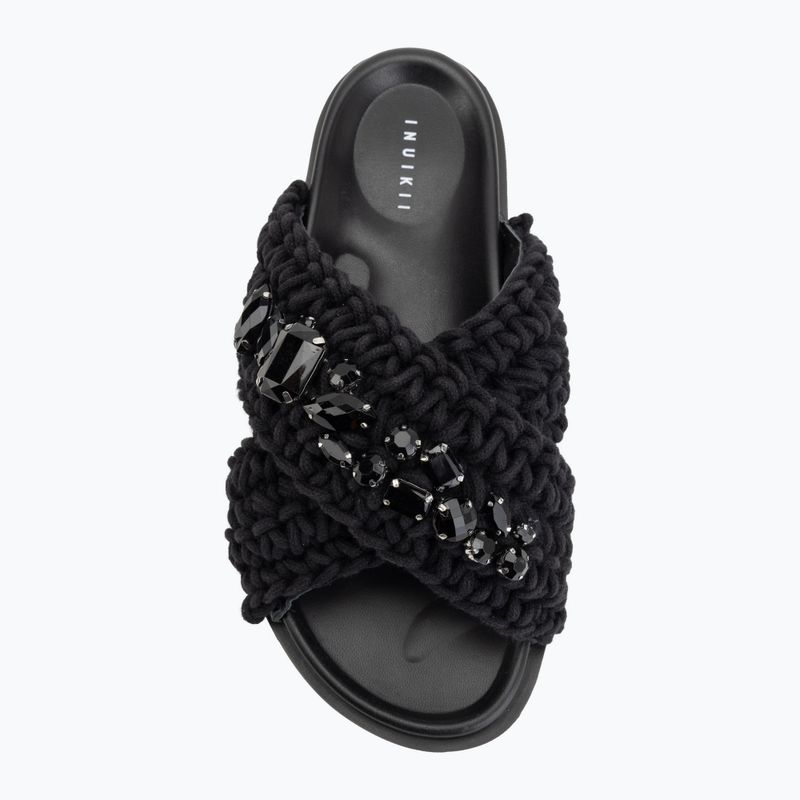 Women's slides INUIKII Woven Stones black 5