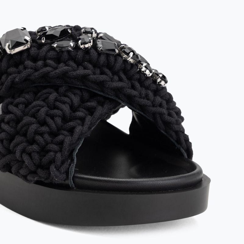 Women's slides INUIKII Woven Stones black 7