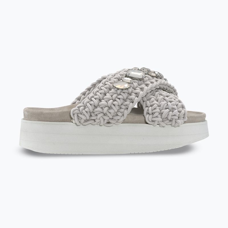 Women's slides INUIKII Woven Stones Platform stone grey 2