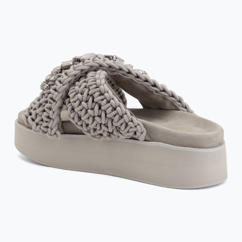 Women's slides INUIKII Woven Stones Platform stone grey 3