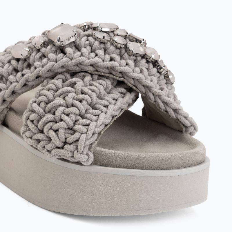 Women's slides INUIKII Woven Stones Platform stone grey 7