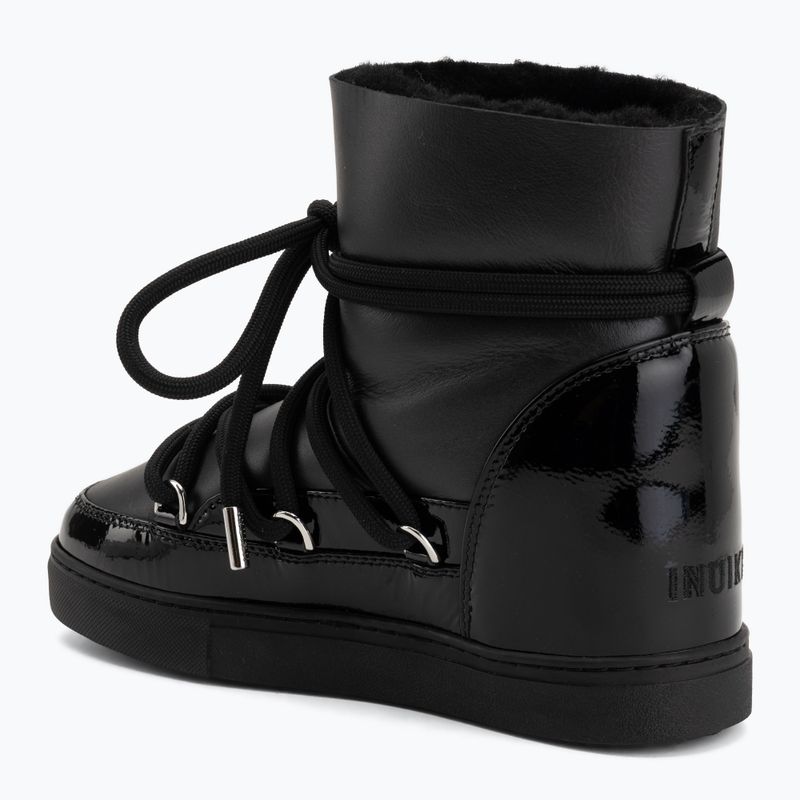 Women's snow boots Inuikii Gloss Wedge black 3