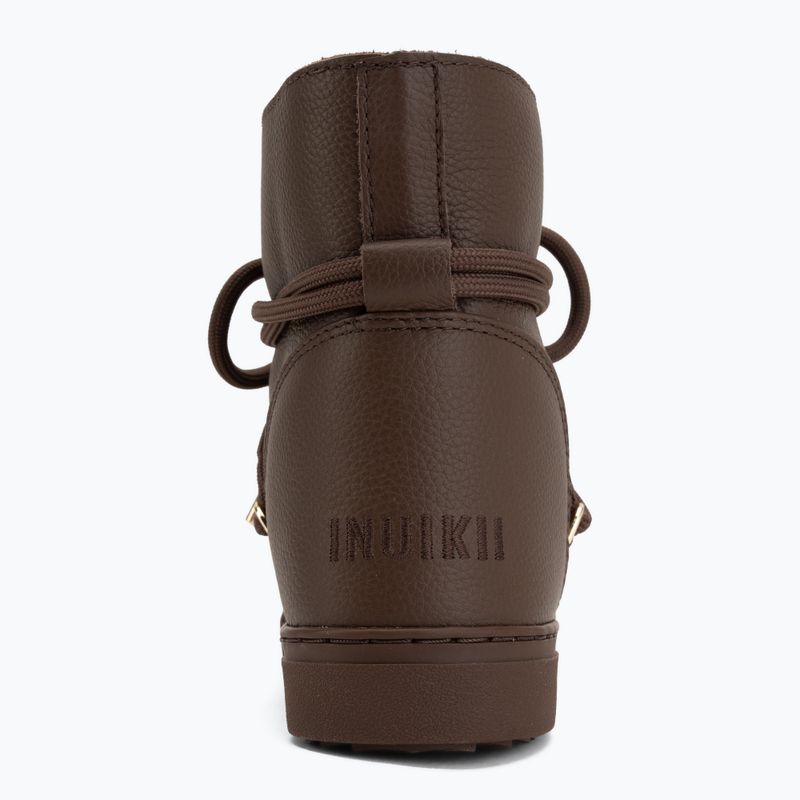 Women's snow boots INUIKII Full Leather dark brown 6