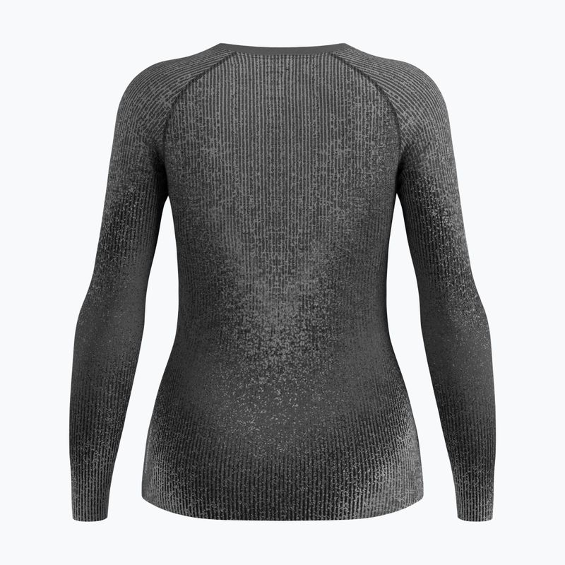 Women's thermal long-sleeve top Odlo Performance Warm Blackcomb Bl Top Crew Neck black 2