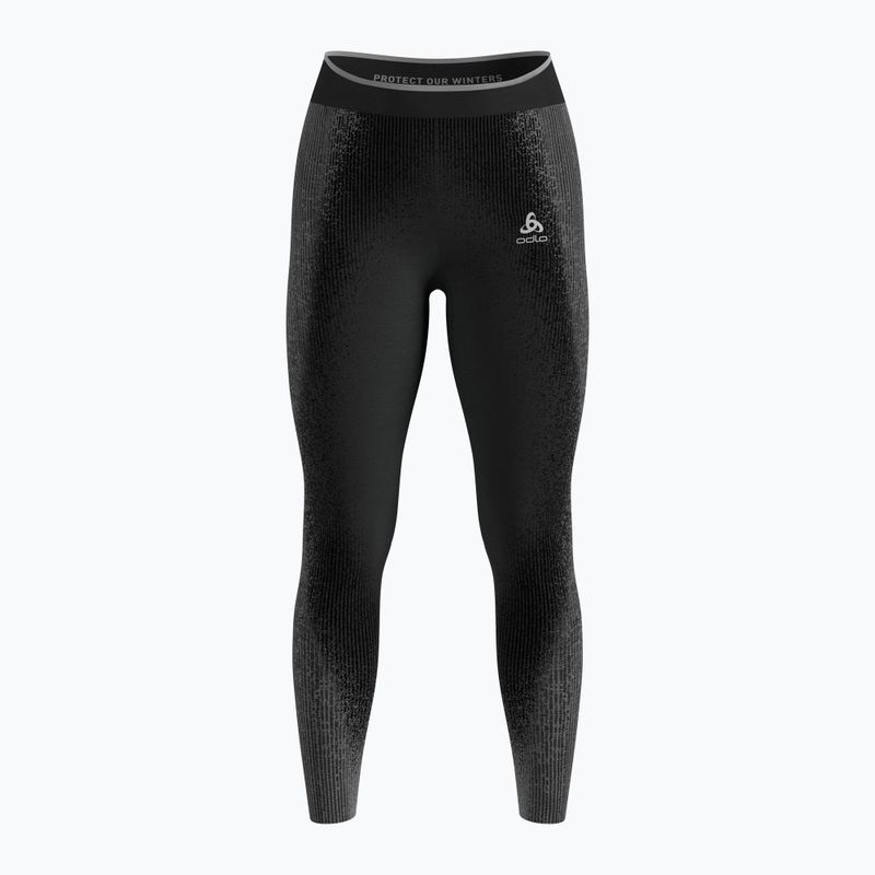 Women's thermal leggings ODLO Performance Warm Blackcomb Bl Bottom Long black
