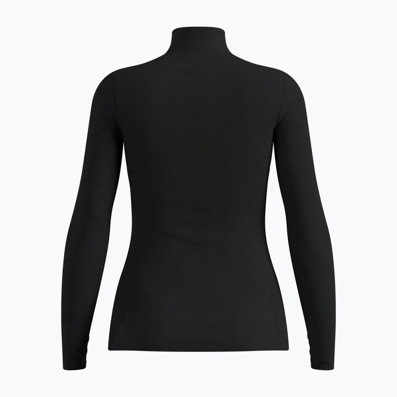 Women's thermal sweatshirt ODLO Merino 200 Bl Top Turtle Neck black 2