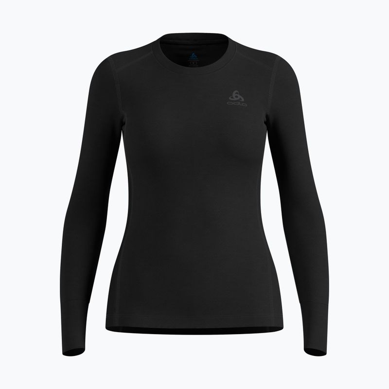 Women's thermal sweatshirt ODLO Merino 200 Bl Top Crew Neck black 5