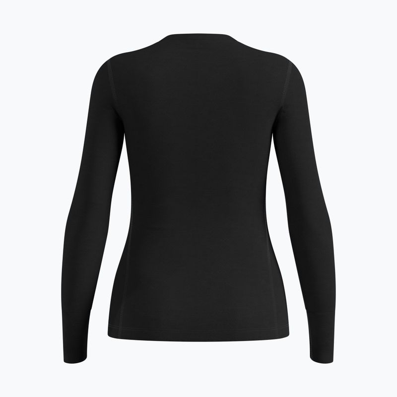 Women's thermal sweatshirt ODLO Merino 200 Bl Top Crew Neck black 6