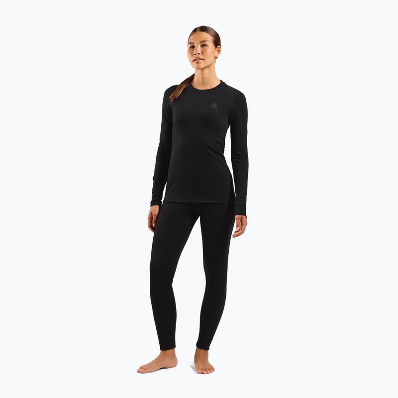 Women's thermal top ODLO Merino 160 Bl Top Crew Neck black 2