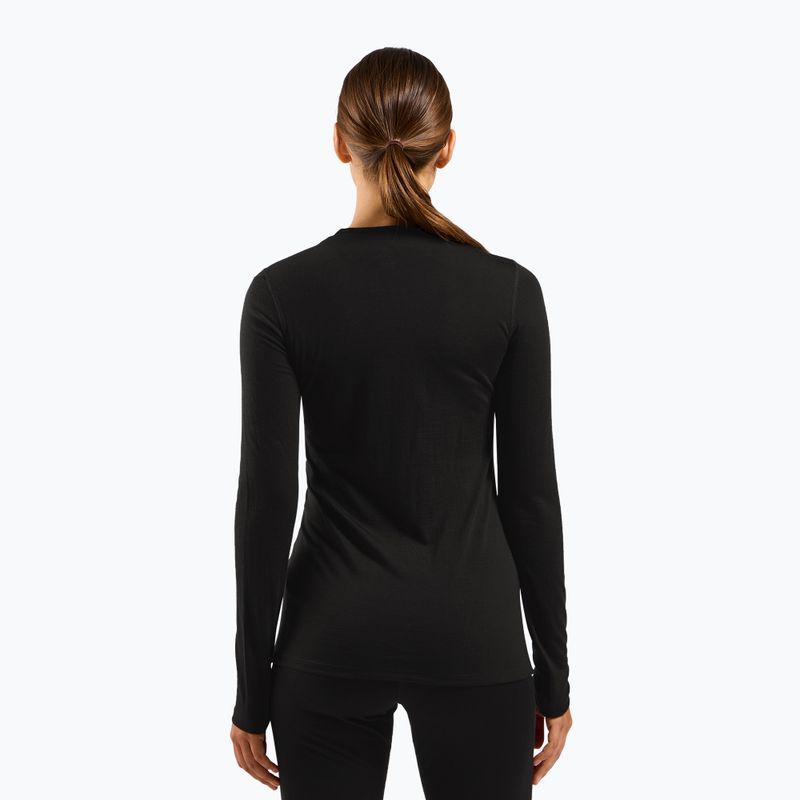 Women's thermal top ODLO Merino 160 Bl Top Crew Neck black 3