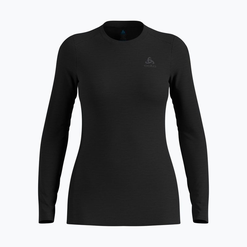 Women's thermal top ODLO Merino 160 Bl Top Crew Neck black 5