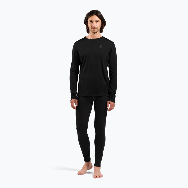 Men's thermal longsleeve ODLO Merino 160 Bl Top Crew Neck black 2