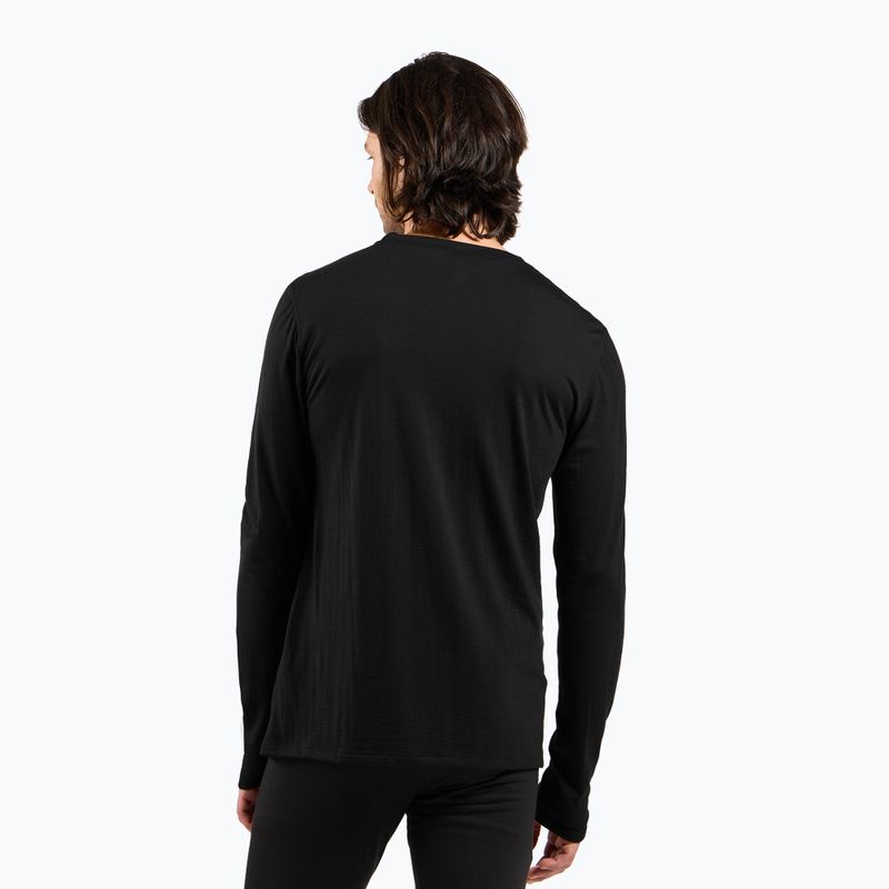Men's thermal longsleeve ODLO Merino 160 Bl Top Crew Neck black 3