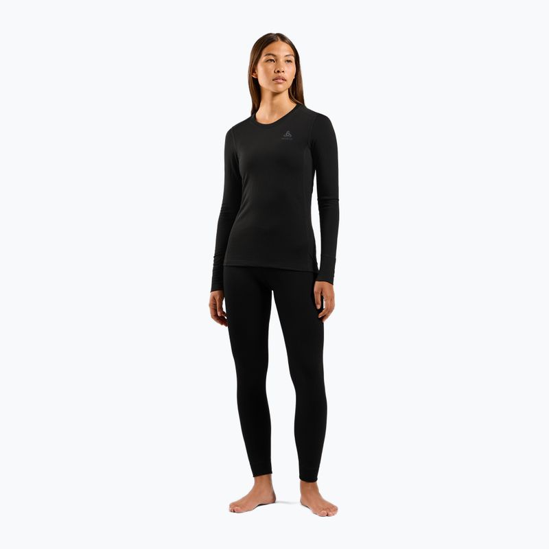 Women's thermal trousers ODLO Merino 160 Bl Bottom Long black 2