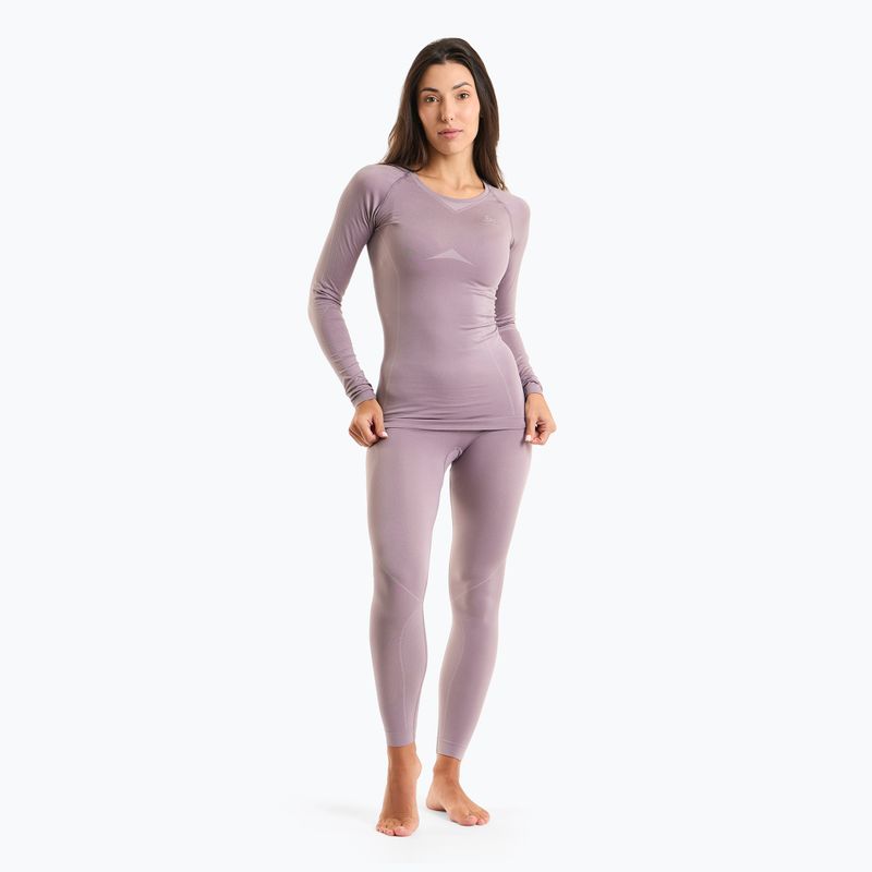 Women's thermal underwear set ODLO Fundamentals Performance Warm gray ridge