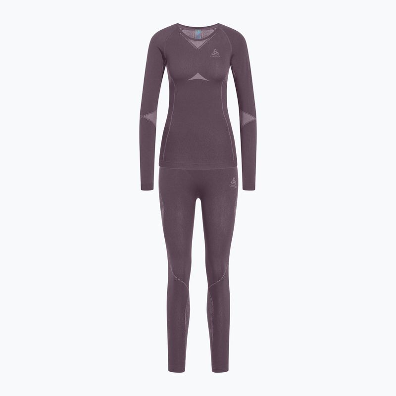 Women's thermal underwear set ODLO Fundamentals Performance Warm gray ridge