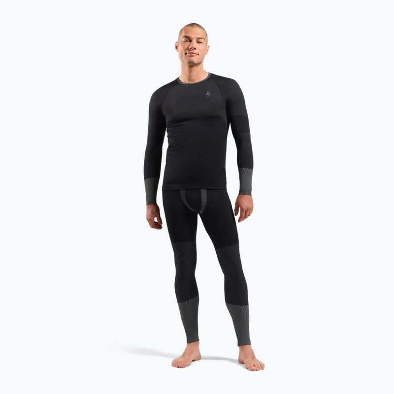 Men's thermal active sweatshirt ODLO Fundamentals Performance Warm Bl Top Crew Neck black 2