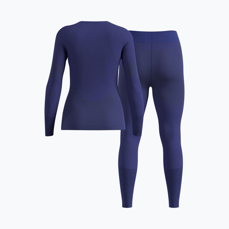Women's thermal underwear set ODLO Fundamentals Performance Warm skipper blue 2