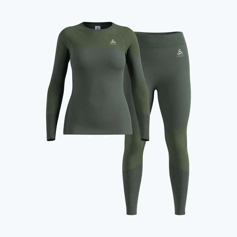 Women's thermal base layer set ODLO Fundamentals Performance Warm Urban Chic
