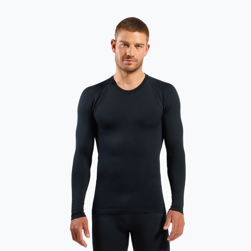 Men's thermal sweatshirt ODLO Performance Warm Bl Top Crew Neck black