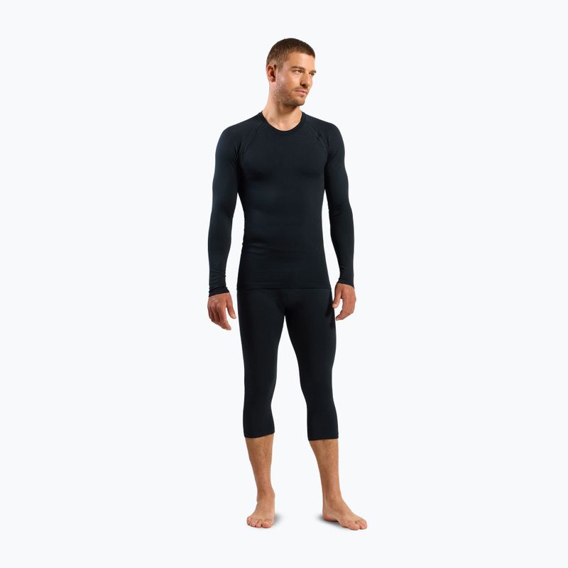 Men's thermal sweatshirt ODLO Performance Warm Bl Top Crew Neck black 2