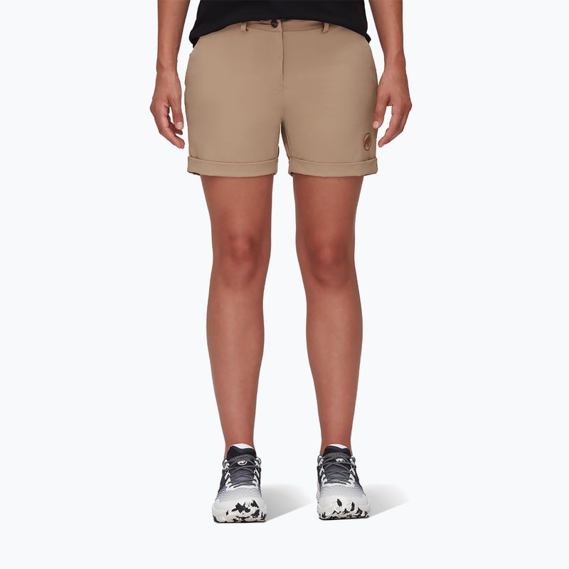 Mammut women's trekking shorts Runbold Roll Cuff beige