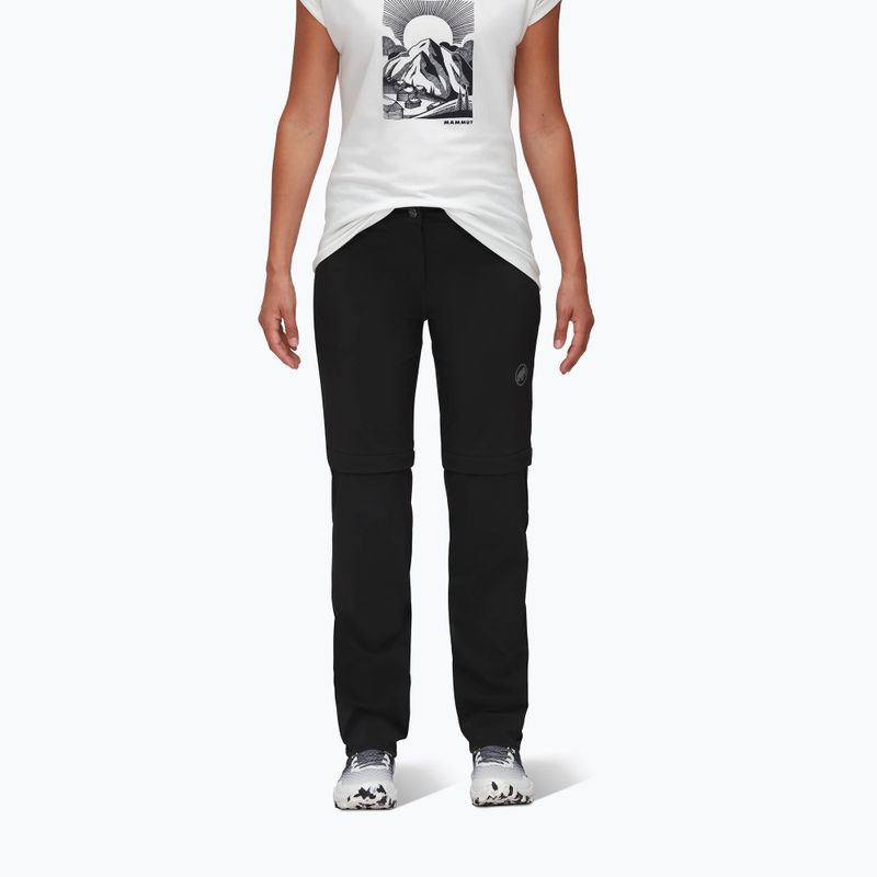 Mammut Runbold Zip Off women's trekking trousers black