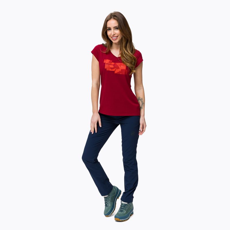 Mammut Trovat women's trekking shirt maroon 2