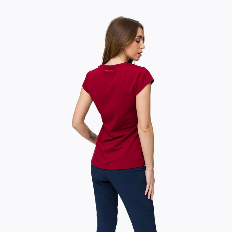 Mammut Trovat women's trekking shirt maroon 3