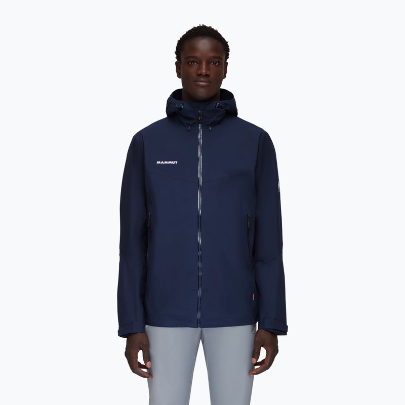 Mammut Convey Tour HS Hooded men's rain jacket navy blue