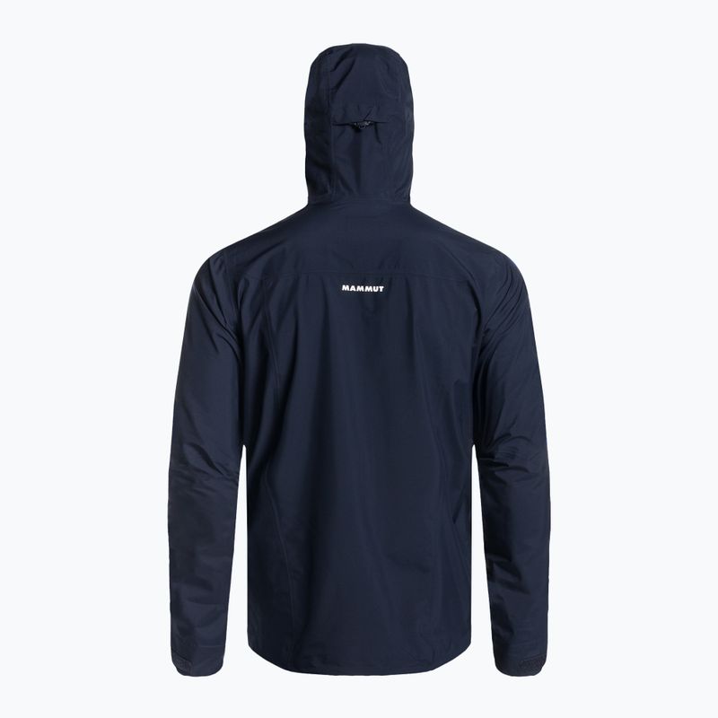 Mammut Convey Tour HS Hooded men's rain jacket navy blue 5