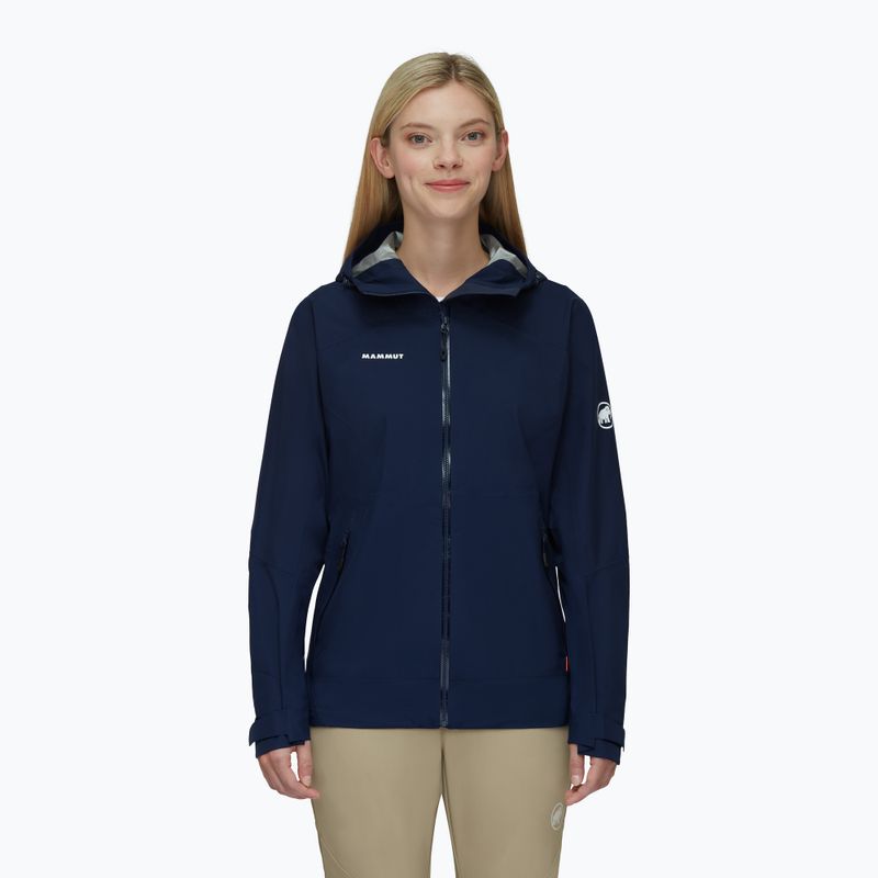 Mammut Convey Tour HS Hooded women's rain jacket navy blue 2